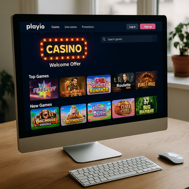 Playio Casino - Brukervennlig design - Desktop plattform